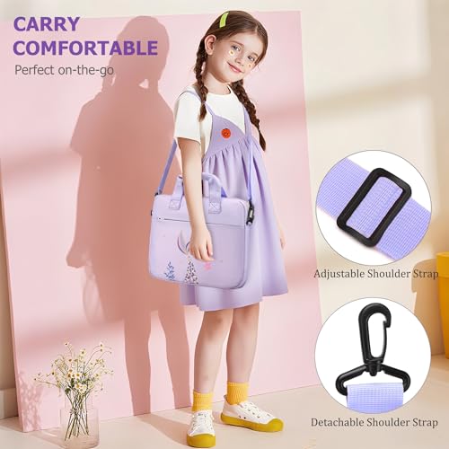 JIANYA Kids Tablet Carrying Case, iPad Bag for Kids with Shoulder Strap, 10-12.5 Inch Tablet Bags - Image 2