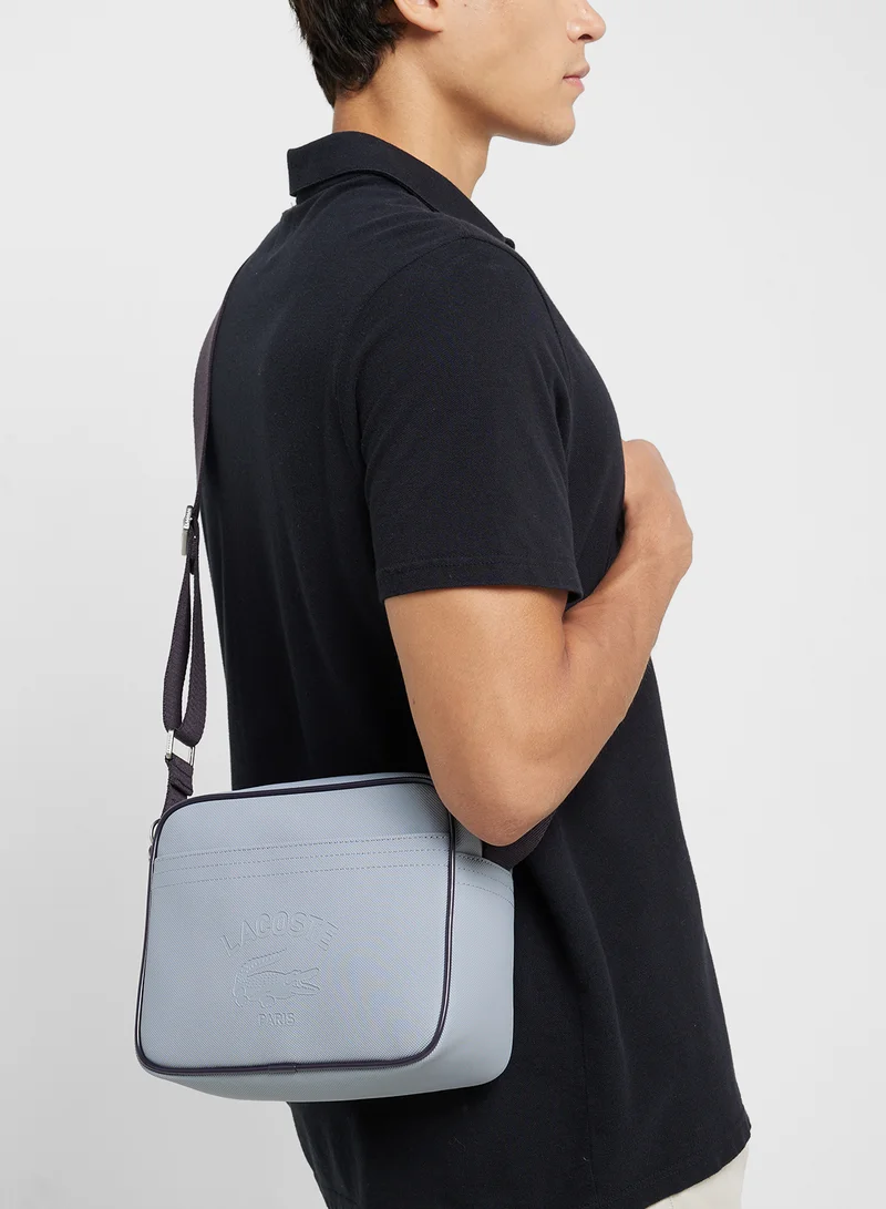 LACOSTE Logo Zip Over Crossbody