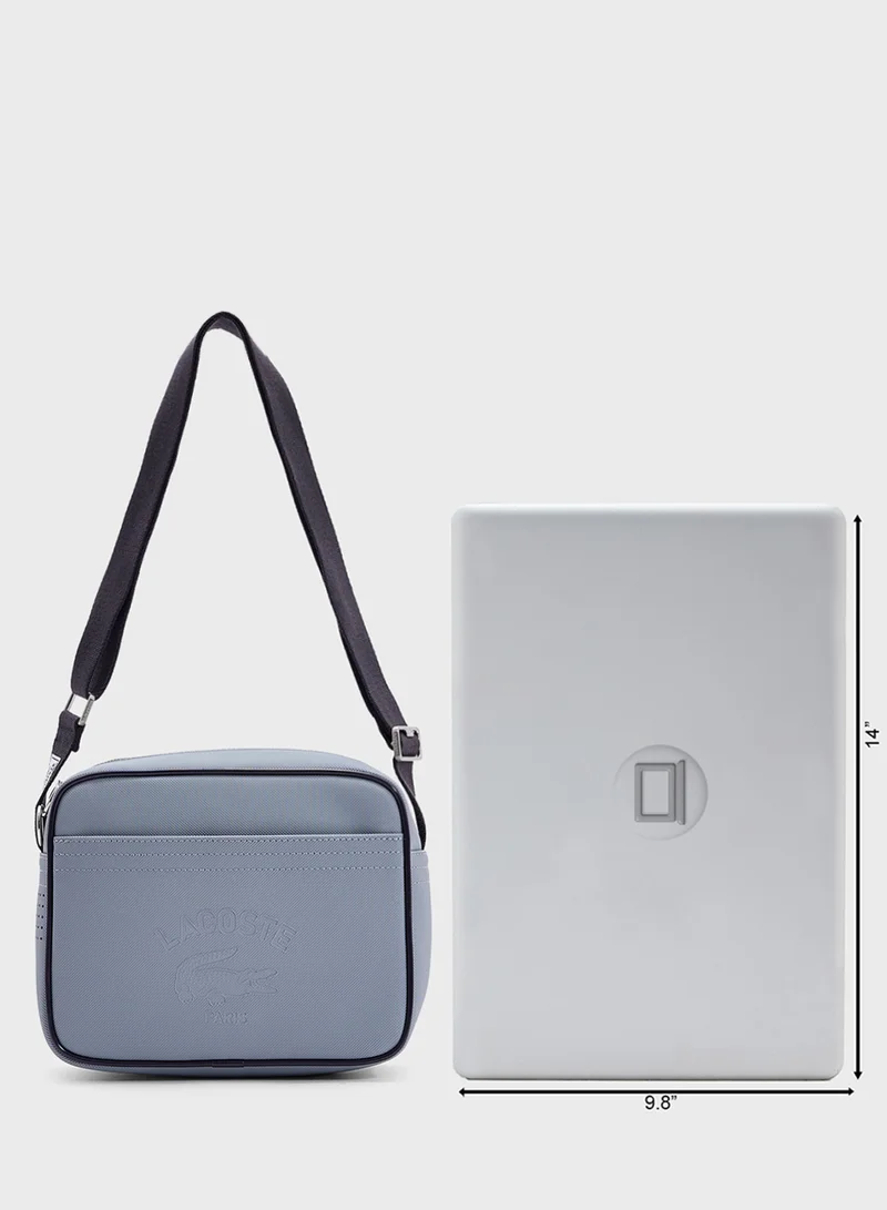 LACOSTE Logo Zip Over Crossbody