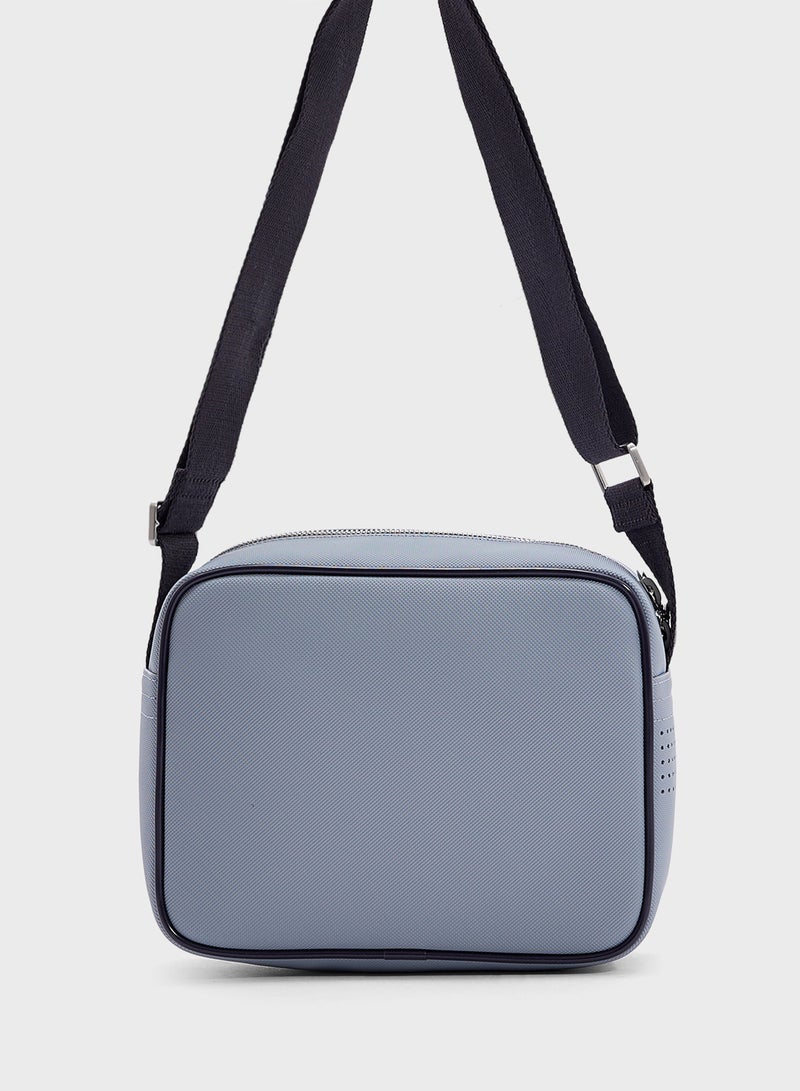 LACOSTE Logo Zip Over Crossbody  - Image 2
