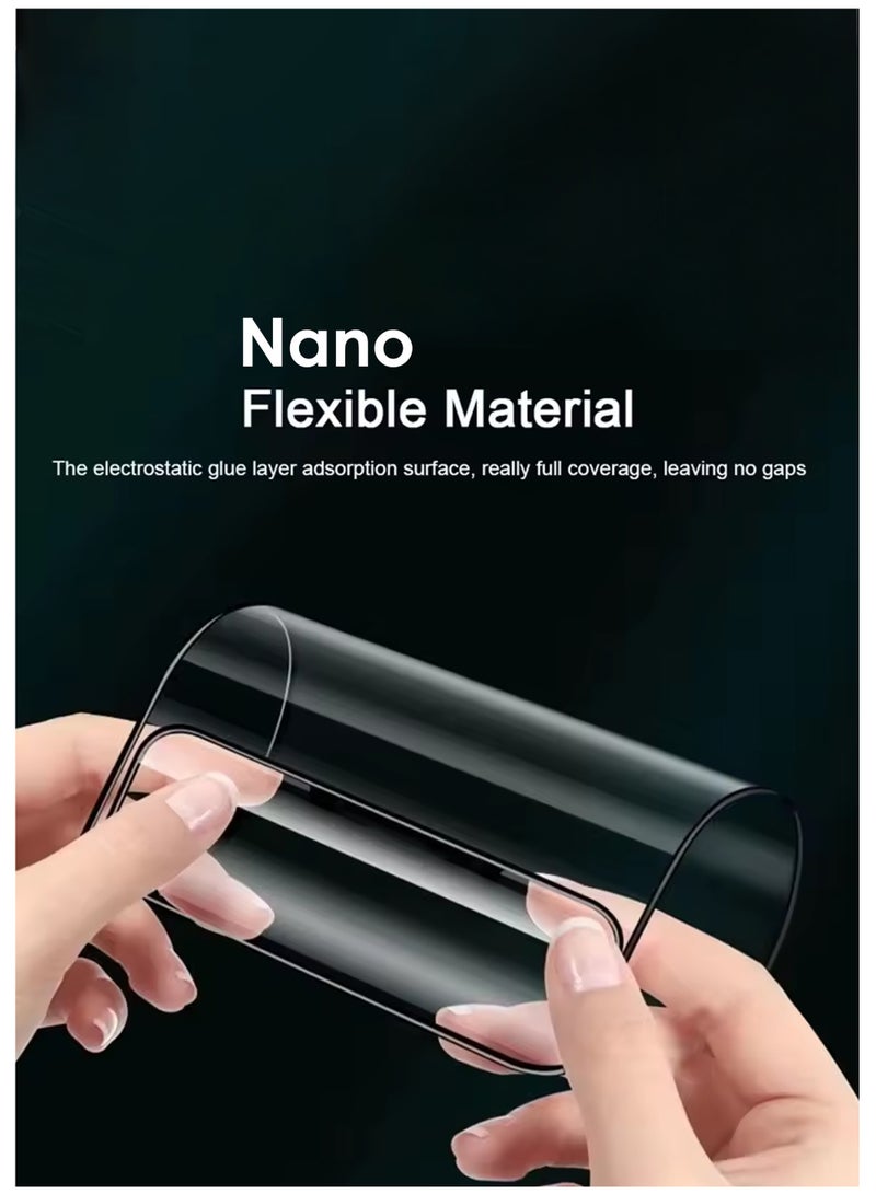 2 Pack Apple iPhone 17 Pro  Premium Nano Ceramic  Full Glue Full Cover Clear Flexible Screen Protector For Apple iPhone 17 Pro | Anti-Peeping, Edge-to-Edge Coverage, High Transparency, Delicate Touch, Easy Installation - Image 5