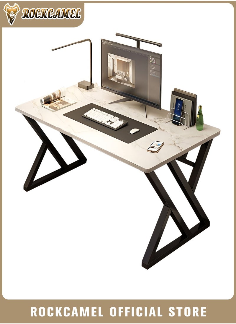 ROCKCAMEL Gaming Desk,Gaming Table,Computer Desk,Home Office Desk,Ergonomic PC Desktop,1.5cm Thickened Panels And Sturdy Steel Frame,Ideal For Study And Gamers(100x60x75cm)  - Image 1