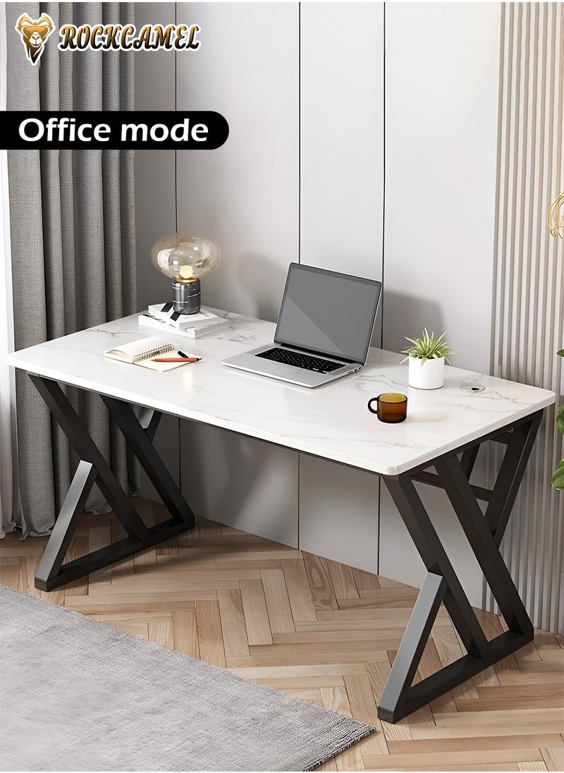 ROCKCAMEL Gaming Desk,Gaming Table,Computer Desk,Home Office Desk,Ergonomic PC Desktop,1.5cm Thickened Panels And Sturdy Steel Frame,Ideal For Study And Gamers(100x60x75cm)  - Image 2