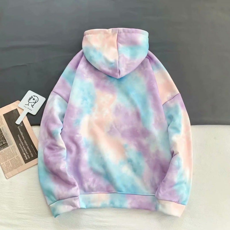 2020 Korean Style Womens Sweatshirt New Couple Long-Sleeve Loose Pullover Hooded Long-Sleeve T-Shirt Trendy Brand Ins Autumn and Winter Fleece-Lined Plush version