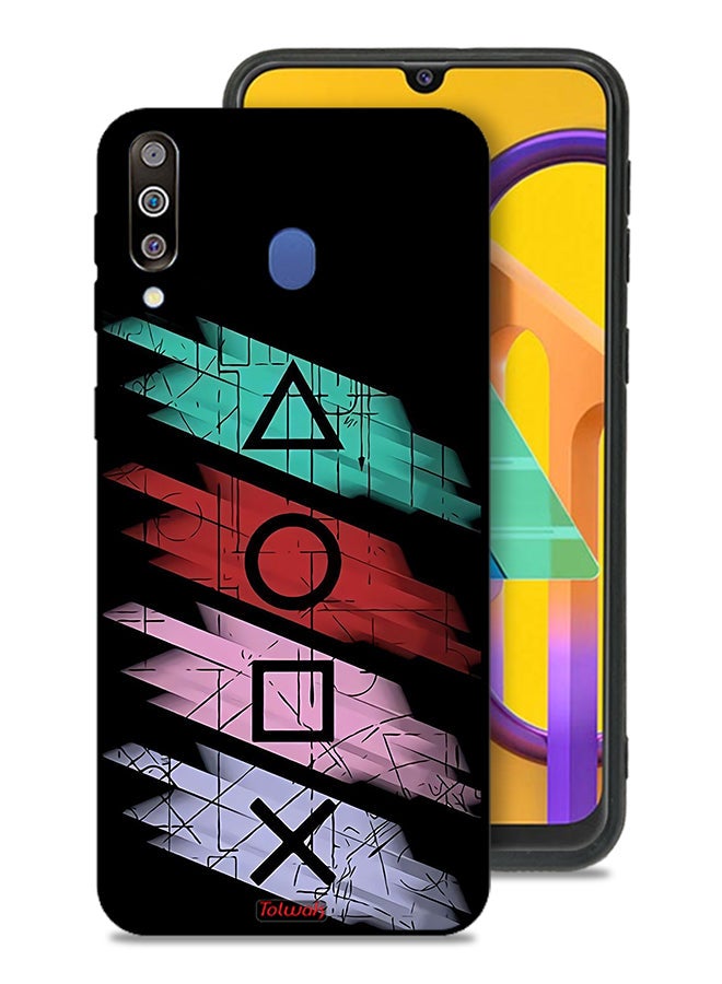 Tolwak Samsung Galaxy M30 Protective Case Cover Squid Game Icons - Image 1