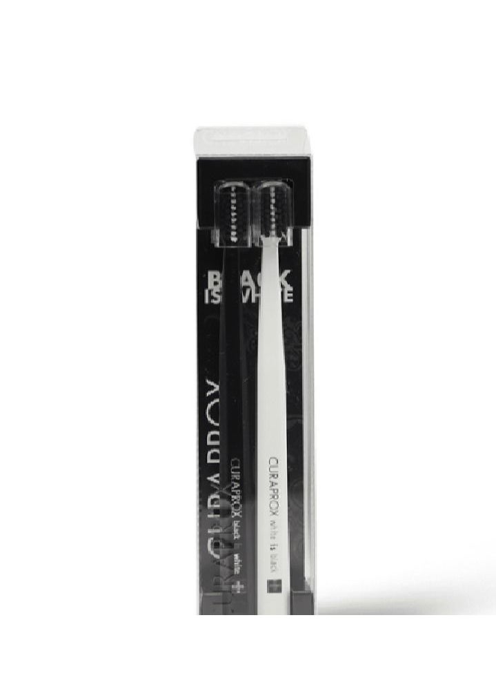CURAPROX - Curaprox White Is Black Toothbrush Duo Pack 2 Pcs - Image 1
