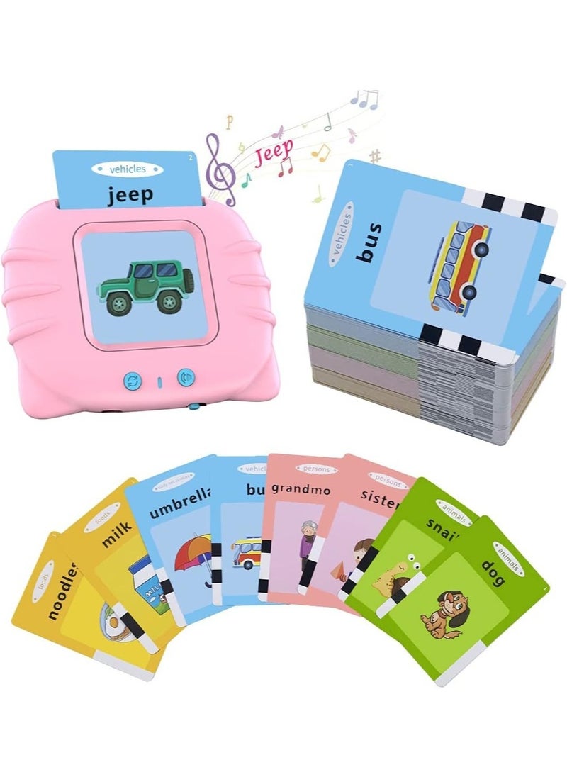 ELTRAZONE - Flash Cards for Toddlers 2 3 4 5 6 7 Years Old,112 Card Talking Flash Cards 224 Words Speech Therapy Toys Autism Toys Baby Audible Flashcards Early Learning Educational Toys, - Image 1