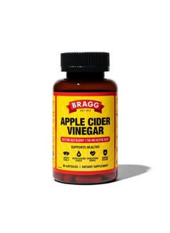 Bragg Apple Cider Vinegar 750Mg Of Acetic Acid 90 Capsules  - Image 1
