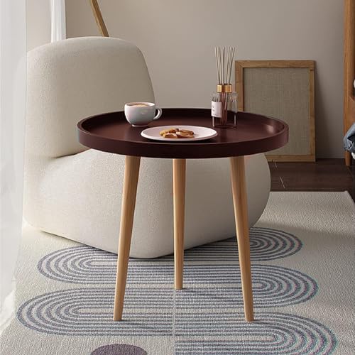 DDS Dream Decor Shoppee 3 Legs Side Table,Round Table Modern Minimalist End Table, Home Decor Living Room Bedroom Bed Side Coffee Table Home Decor - Image 4