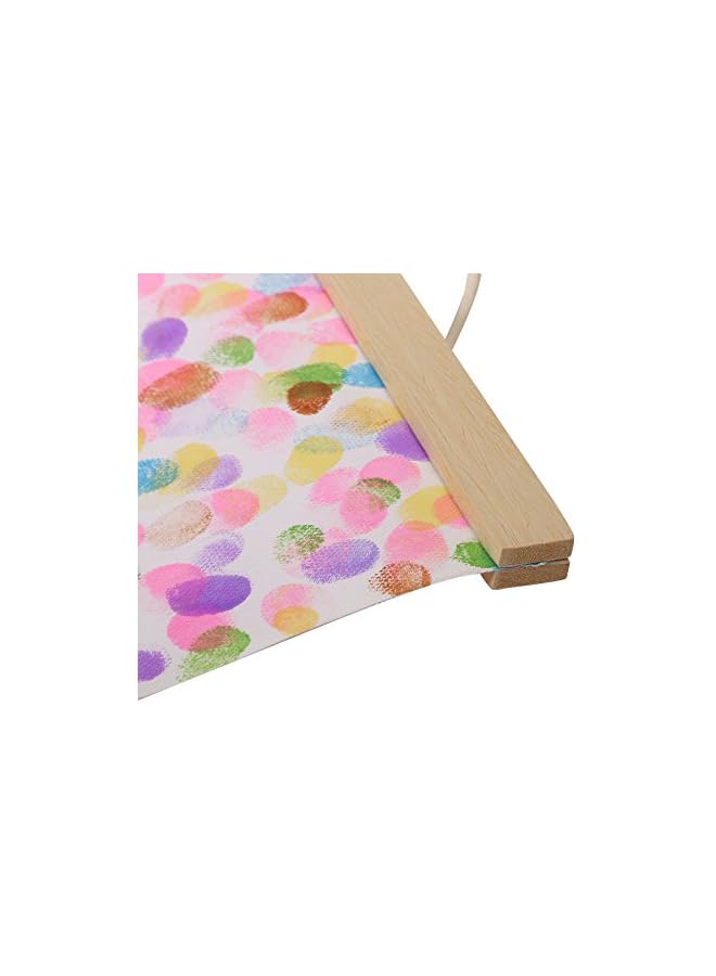 The Bros Magnetic Wood Poster Hanger Frame, Wall Hanging Wooden Frame for Photos Pictures Canvas Artwork Prints Maps Scrolls White Wood(50cm) - Image 5