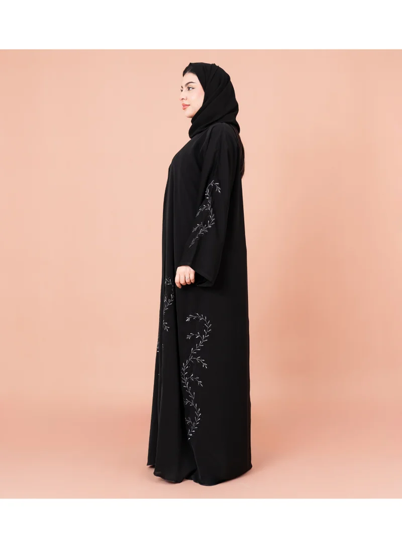 IKKXA Golden Embroidery Abaya