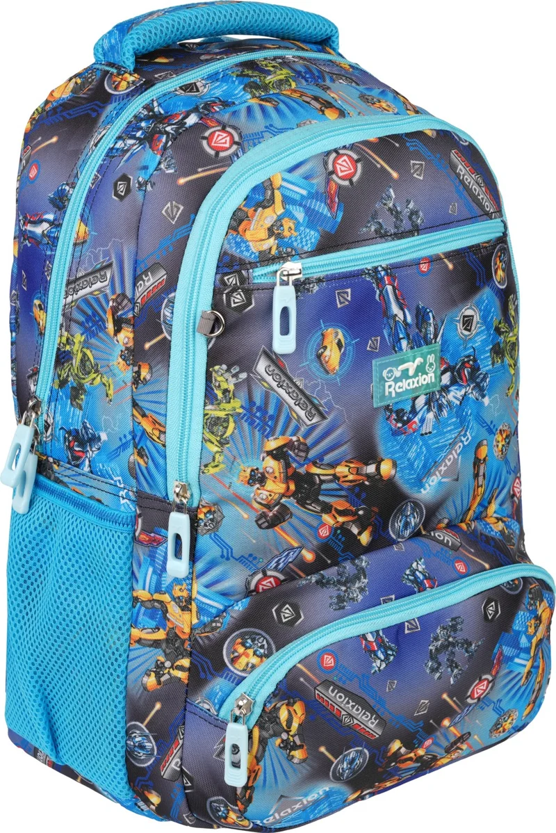 ريلاكسن Blue Transformers Patterned Triple School Set 8650-4