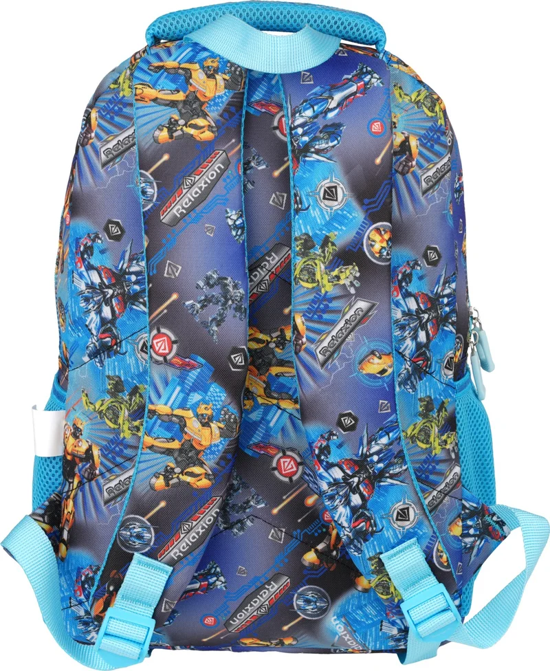 ريلاكسن Blue Transformers Patterned Triple School Set 8650-4