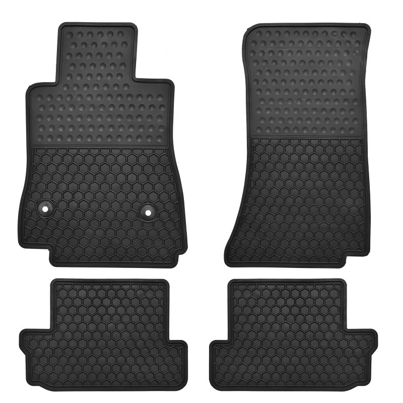 Matericuo Car Floor Mats Custom Fit for Chevy Camaro 20162025 Full Black Rubber Chevrolet Auto Liner Mats All Weather Protection Odorless