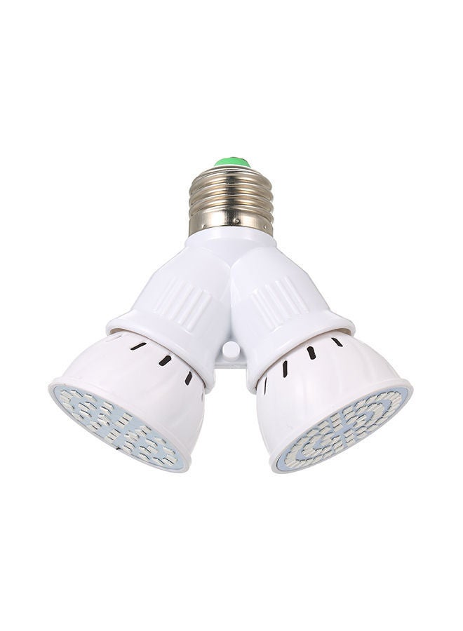 نيبمينينت مصباحان LED على شكل حرف Y مع محول قاعدة مكون من قطعتين أبيض 12x4x10سنتيمتر - Image 3