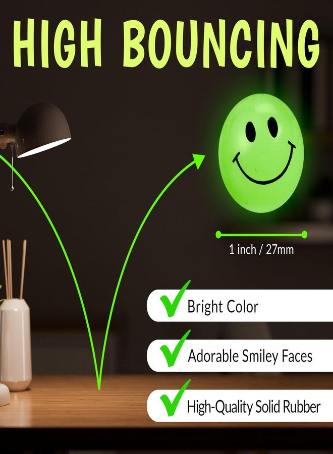 Playbees Glow in The Dark Bouncy Balls Bulk for Kids 144 Pack Super Bouncy Small Balls 1 inch for Kids Vending Machines Goodie Bag Stuffers for Boys and Girls - Image 2