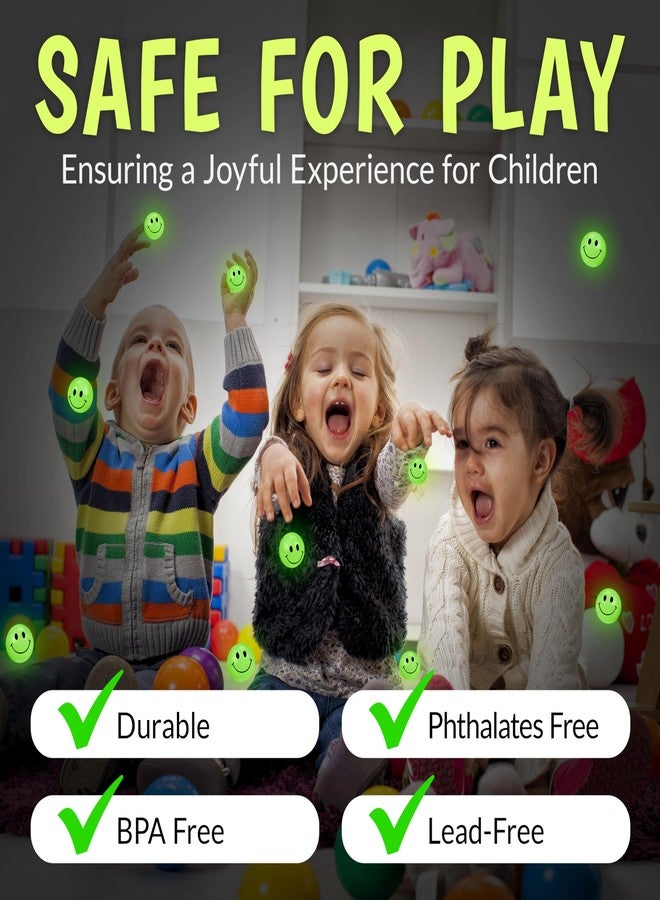 Playbees Glow in The Dark Bouncy Balls Bulk for Kids 144 Pack Super Bouncy Small Balls 1 inch for Kids Vending Machines Goodie Bag Stuffers for Boys and Girls - Image 4