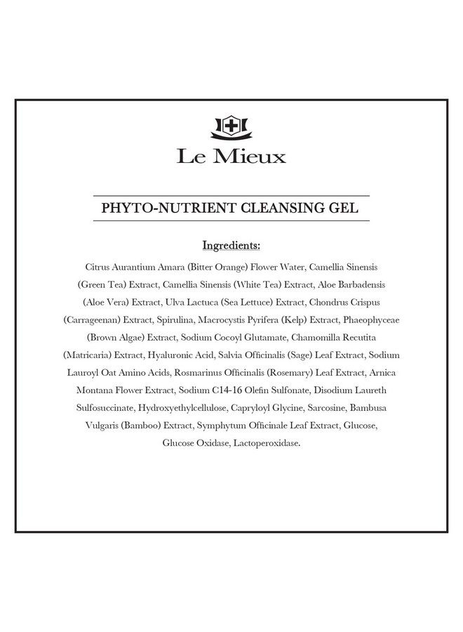 Le Mieux Phytonutrient Cleansing Gel Purifying Microbubble Foaming Face Wash With Algae & Hyaluronic Acid Makeup Degreasing And Pore Cleansing Facial Wash No Parabens Or Sulfates (6 Oz / 180 Ml) - Image 4