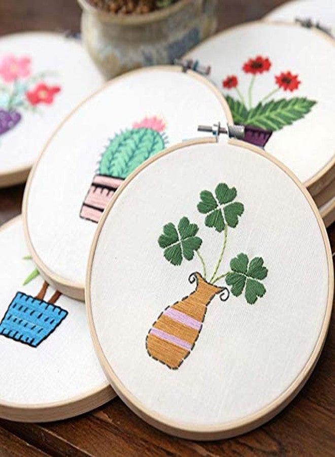 Aeyistry 2 Pcs 3 Inch Embroidery Hoops Adjustable Bamboo Circle Cross Stitch Hoop Ring for Art Craft Handy Sewing and Christmas Decoration - Image 5