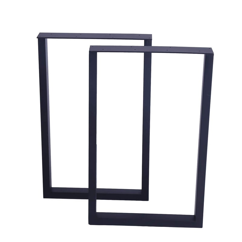 Womio 2Pcs Metal Furniture Legs Rustic Decory Square Tube Table LegsDesk LegsHeavy Duty Dining Table LegsIndustrial ModernBlackH28 x L175 inchs - Image 1