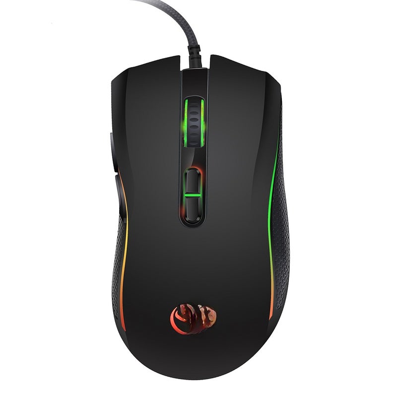 A869 Wired Gaming 3200DPI 7 Buttons 7 Color LED Optical Computer Player Mice Gaming for Pro Gamer - Image 1