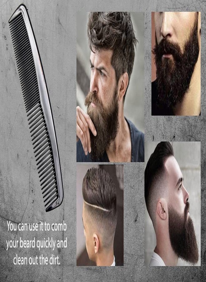 LUXXII (6 Pack) 5" Pocket Hair Comb Beard & Mustache Combs for Men's Hair Beard Mustache and Sideburns (6 Pack_A) - Image 5