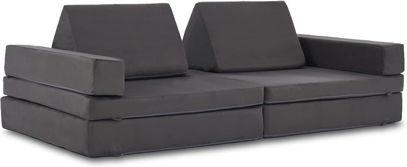 jela Kids Couch Extended Size 8PCS for Family, Floor Sofa Couch Modular Furniture for Kids Adults, Playhouse Play Set for Toddlers Babies, Modular Foam Play Couch Indoor - Image 3