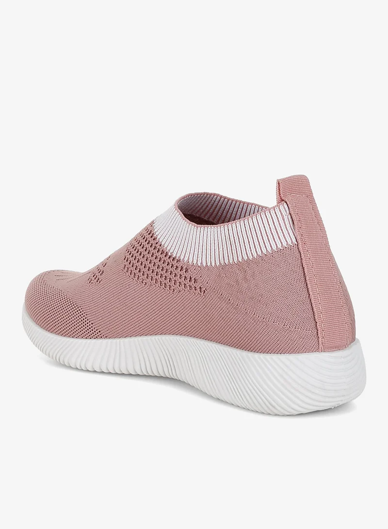 London Rag SH5284_PINK Flyknit Walking Sneakers in Pink for Women | Best Price UAE