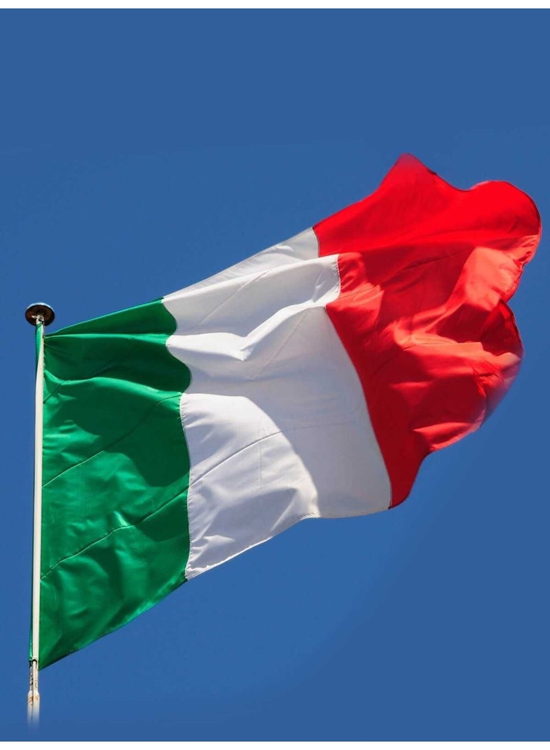 ARS Italia Flag - Heavy-Duty 210D Satin, Italia Flag for Outdoor/Indoor, Fade Resistant, Flag Day, And Home-Polyester, Sport Day, FIFA World Cup-Size Available - Image 1