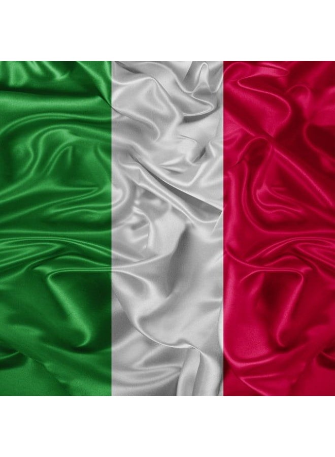 ARS Italia Flag - Heavy-Duty 210D Satin, Italia Flag for Outdoor/Indoor, Fade Resistant, Flag Day, And Home-Polyester, Sport Day, FIFA World Cup-Size Available - Image 2