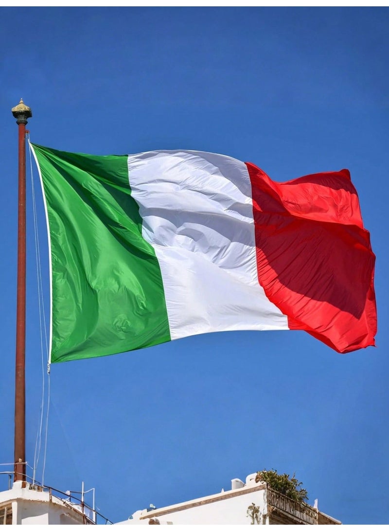 ARS Italia Flag - Heavy-Duty 210D Satin, Italia Flag for Outdoor/Indoor, Fade Resistant, Flag Day, And Home-Polyester, Sport Day, FIFA World Cup-Size Available - Image 4