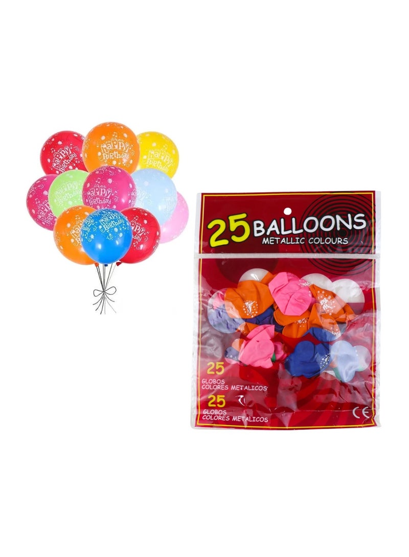 Bag of 25 Multicolored Balloons - Image 4