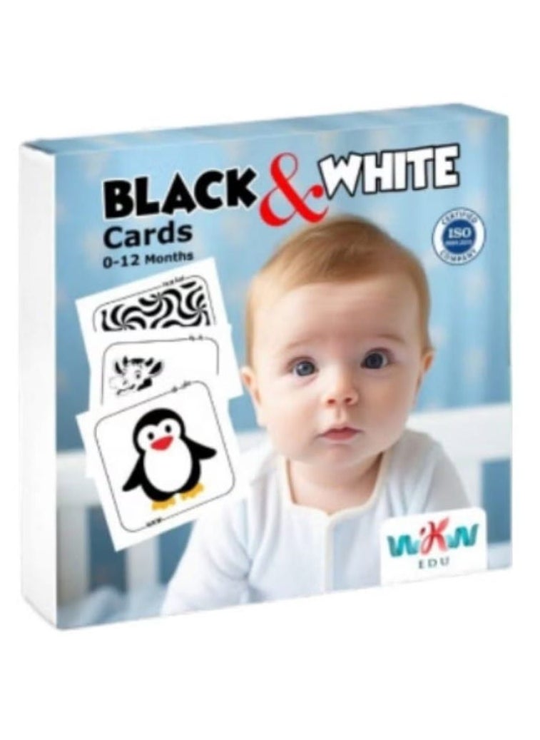 Black and white cards for children 