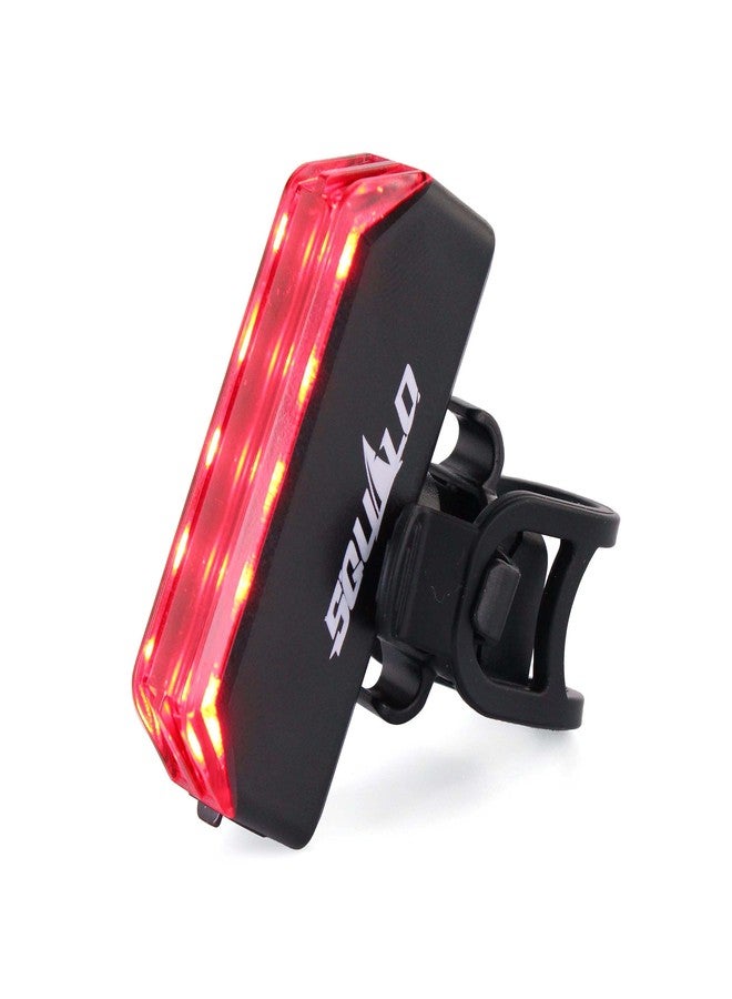 SQUALO 30 Lumens USB Rechargeable Bike Taillight, Clip on Bike Rear Light with 3 Light Modes 100m Viewable Range 120° Visibility IPX5 Waterproof for Cycling Safety - Image 1