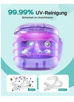 KASTWAVE Ultrasonic Retainer Cleaner, 45kHz Dentures Cleaning Machine with Fan, Portable Retainer Cleaner Machine, Jewelry Cleaner Machine, for Dentures, Retainer, Aligner, Braces, Mouth Guard(White)  - Image 5