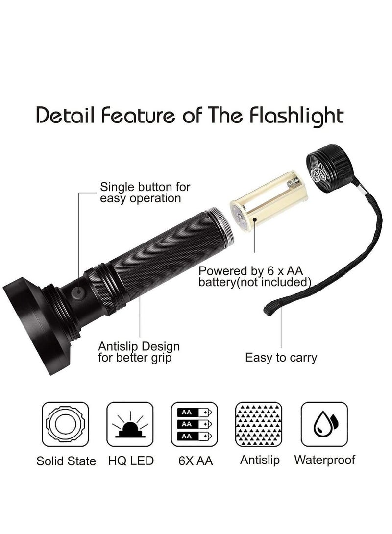 Zikra UV Flashlight Black Light, 100 LED 395nm Blacklight Pet Urine Detector for Pet Urine Detection, Scorpion, Resin Curing, Bed Bug, Nails - Image 2