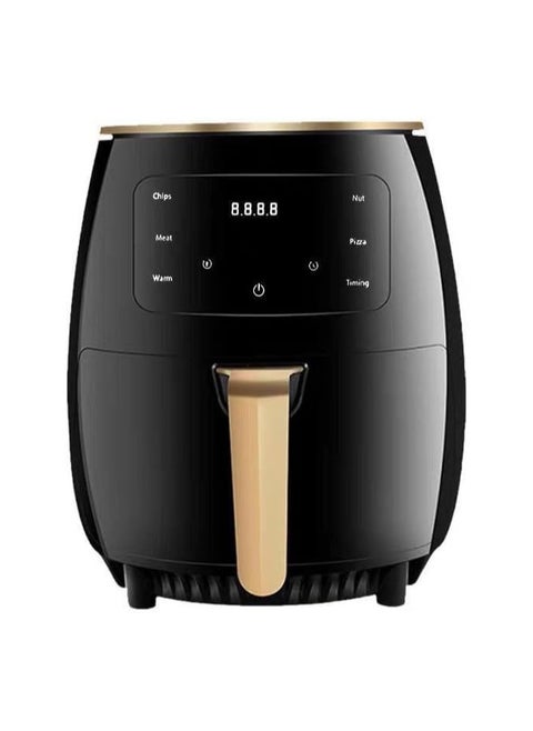 Smart Air Fryer 6L – Digital Touch Screen, 8 Cooking Programs, 2400W, Time & Temperature Control, Black
