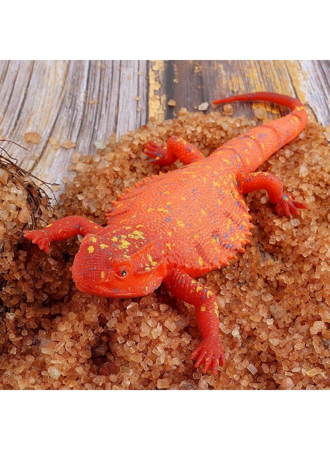 سوبر توي لعبة زواحف رائعة للأطفال، تمثال سحلية أبو بريص واقعي، تنين مطاطي، حيوان ذو دم بارد، ألعاب مقالب ناعمة، هدية تعليمية للأولاد والبنات - Image 3