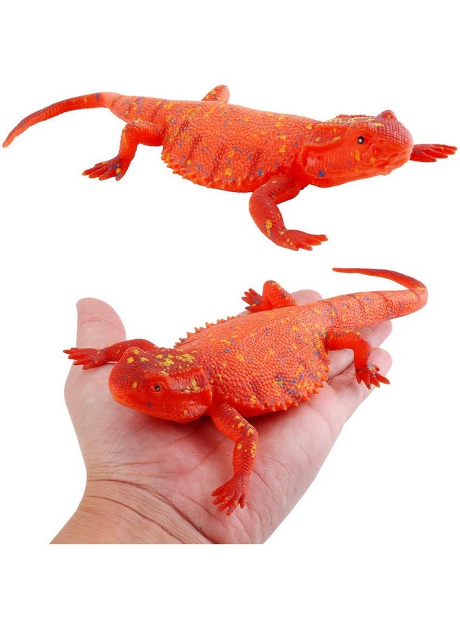 سوبر توي لعبة زواحف رائعة للأطفال، تمثال سحلية أبو بريص واقعي، تنين مطاطي، حيوان ذو دم بارد، ألعاب مقالب ناعمة، هدية تعليمية للأولاد والبنات - Image 2