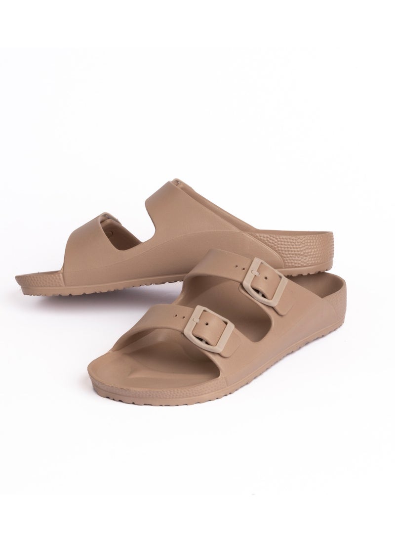 Onda Jet Double Buckle Slipper Beige For Women  - Image 5