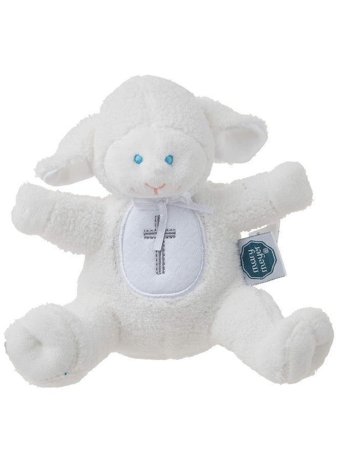 Mary Meyer - Baby Rattle Soft Toy 5Inches Christening Lambwhite - Image 1