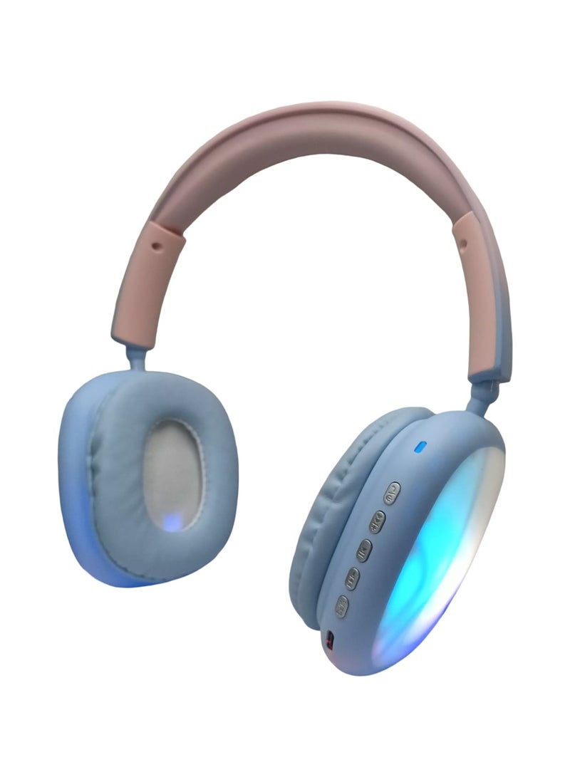 RGB Super Bass + Bluetooth Headphones with Multi-Color Lights - Featuring Powerful Bass and Modern Design - Image 2