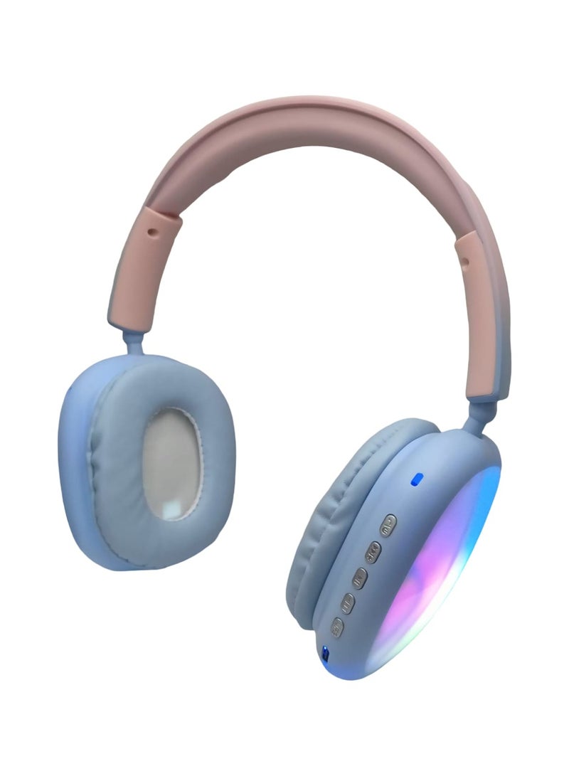RGB Super Bass + Bluetooth Headphones with Multi-Color Lights - Featuring Powerful Bass and Modern Design - Image 3
