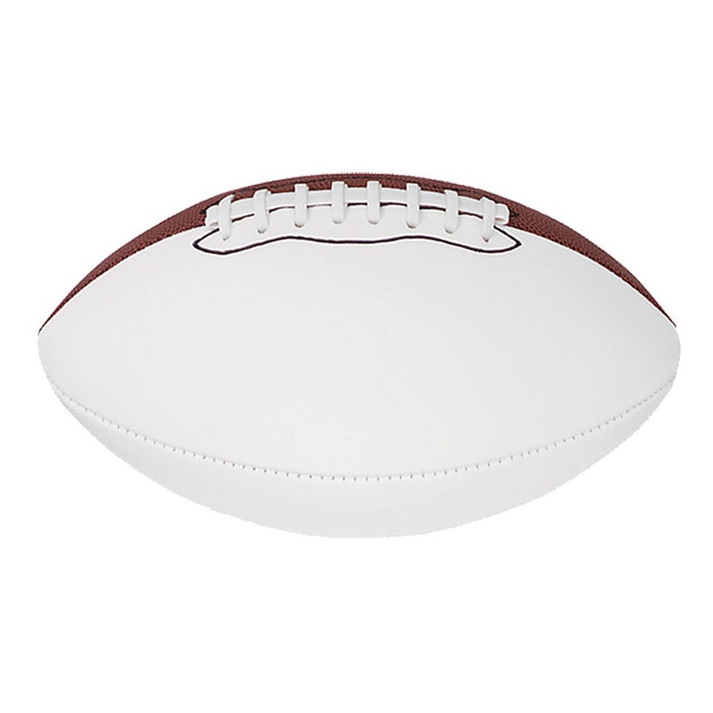 Baden Mini 8.5-Inch Size Autograph Football with 2 Brown and 2 White Panels - Image 1