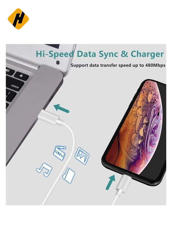HuHa - USB C to Lightning Cable 6.6ft [Apple MFi Certified] PD Fast Charging and Hi-speed Syncing Cord Compatible with iPhone X/XS/XR/XS MAX/8/8 Plus, iPad Pro 2017 - Image 1