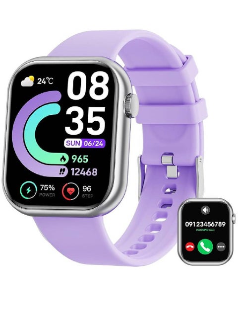 Smart Watch For Women Bluetooth Call Full Touch Screen Smartwatch Fitness Watch With Heart Rate Sleep Monitor Sports Modes Activity Tracker For Android iOS