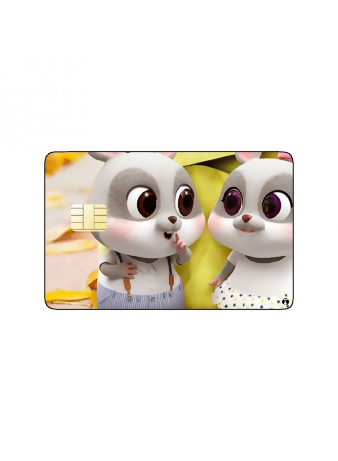 RKN PRINTED BANK CARD STICKER Cute Chibi Hamsters Drawing - Image 2