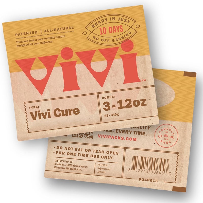 Vivi Fresh Vivi by Boveda Humidity Control Packs for All Airtight Storage Containers, Ready in 10 Days, 4-Pack with Resealable Bag - Image 2