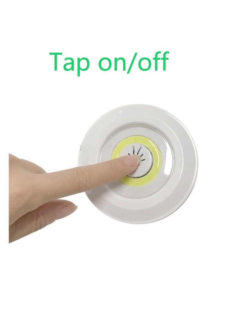 3 Light and 1 Remote Control Super Bright Night Light,  3W Small Round Pir Motion Activated Wireless Dimmable LED, For Kitchen Cabinet Courtyard Restaurant Bathroom - Image 5