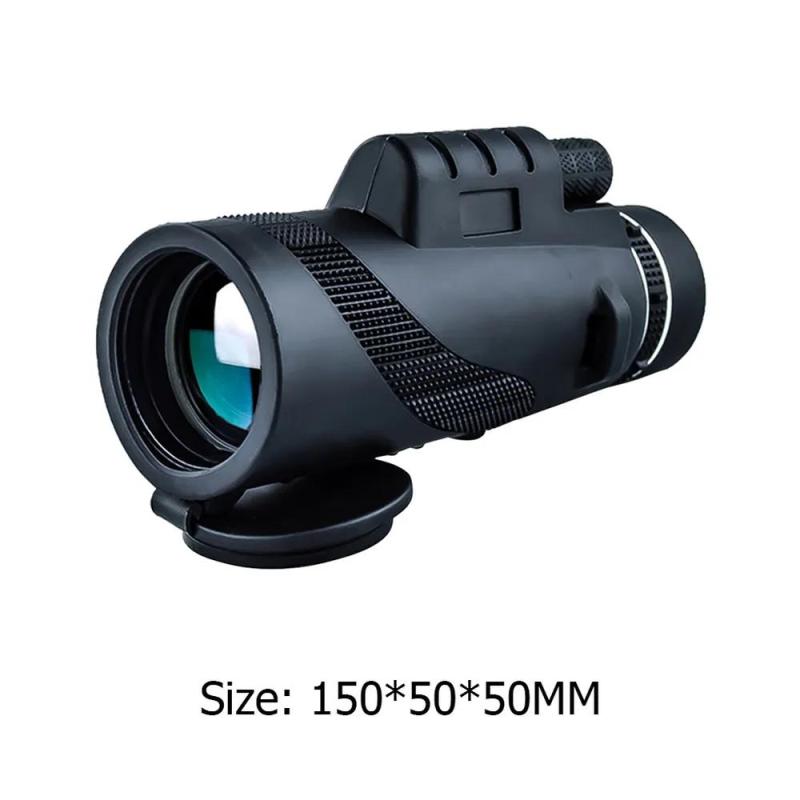 Glasses 80*100 monocular telescope low light night vision HD high magnification mobile phone camera telescope - Image 5